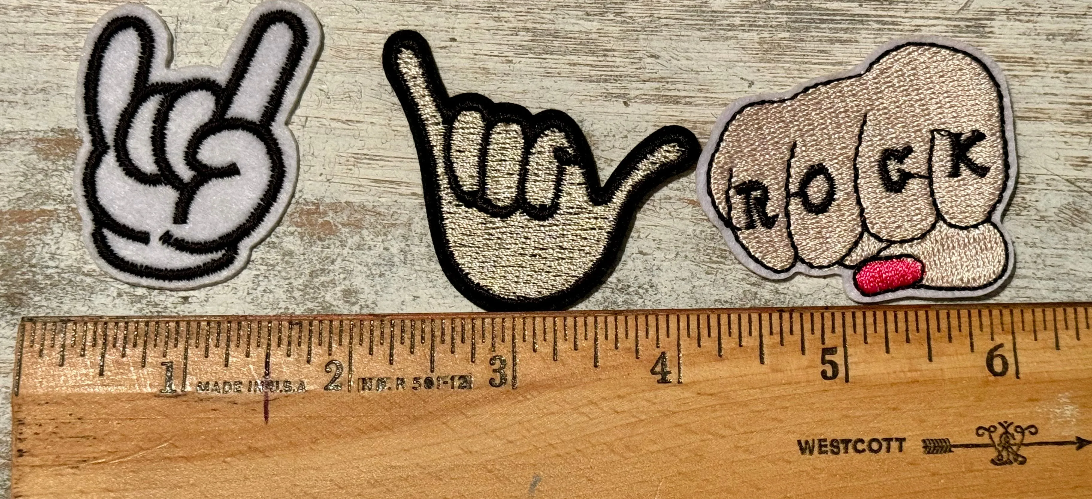 Hand & Fist Iron On Patches