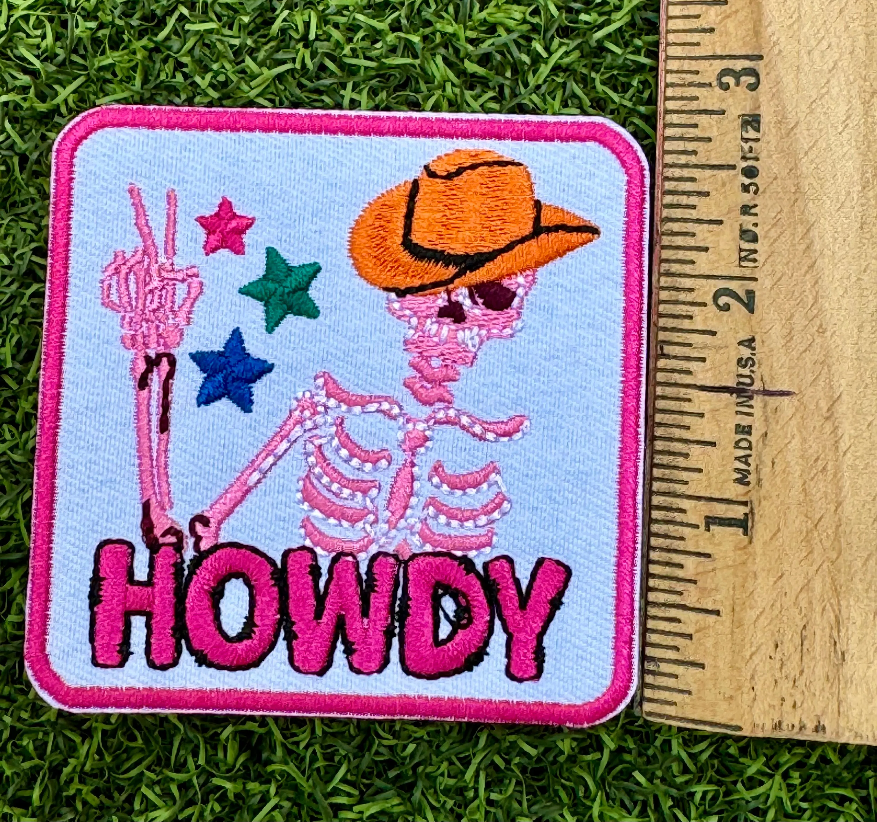 Howdy Iron On Patches