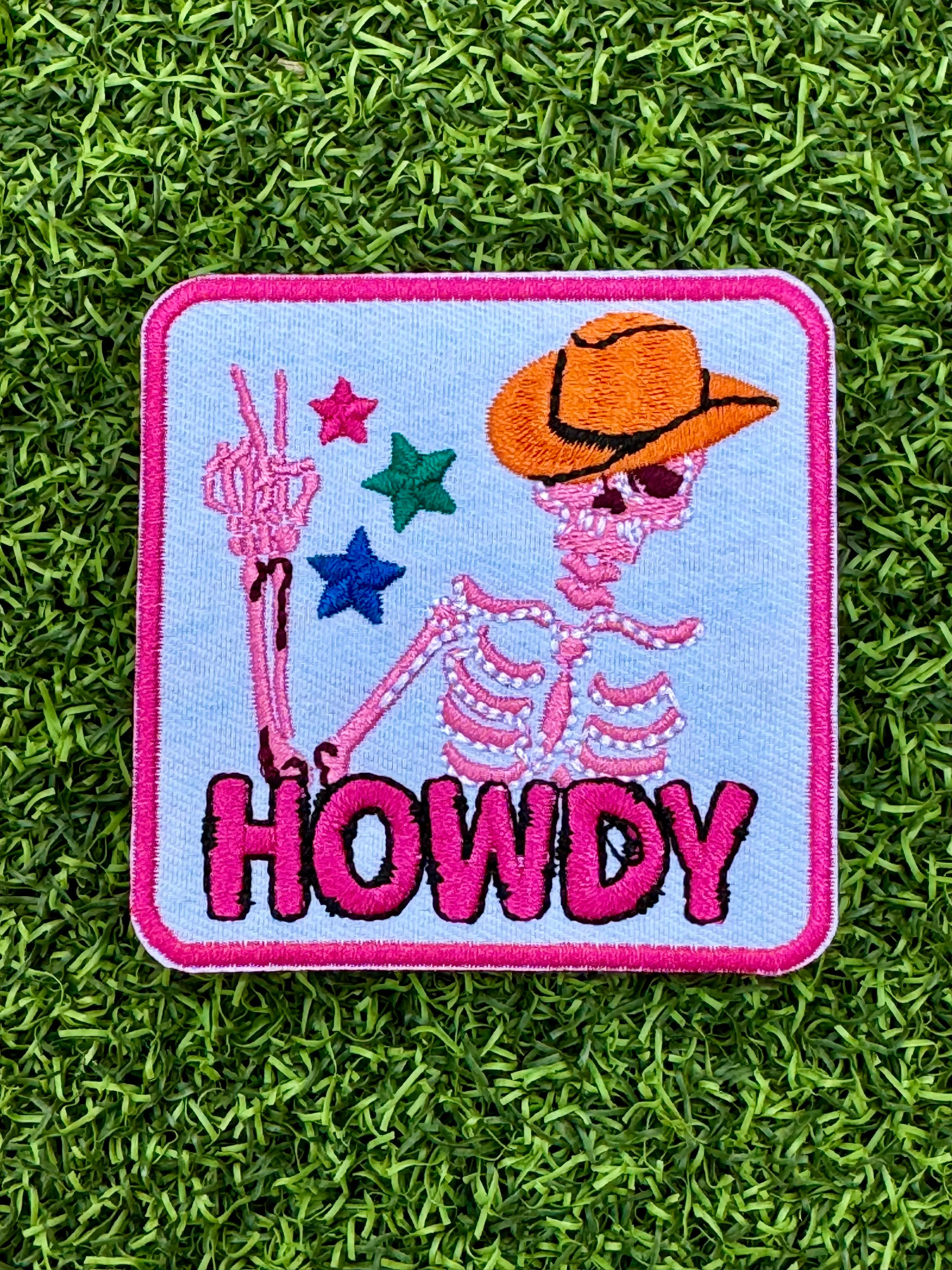 Howdy Iron On Patches