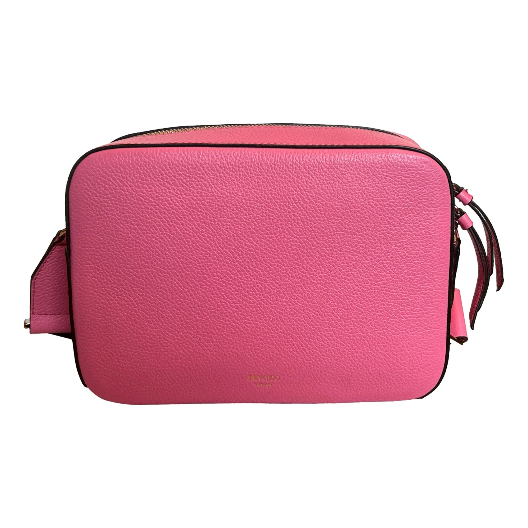 Jimmy Choo Peony Pink Leather Camera Crossbody Bag