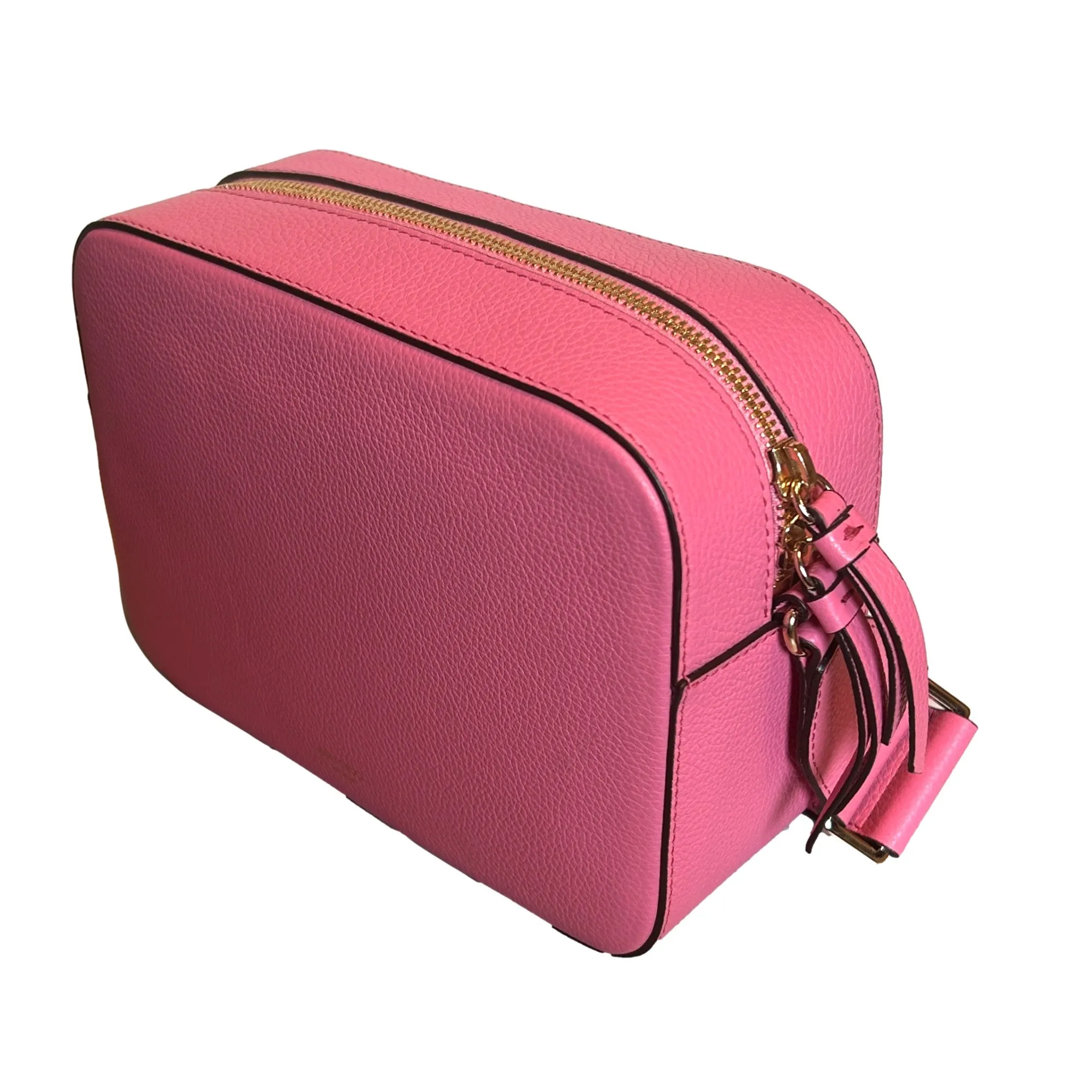 Jimmy Choo Peony Pink Leather Camera Crossbody Bag