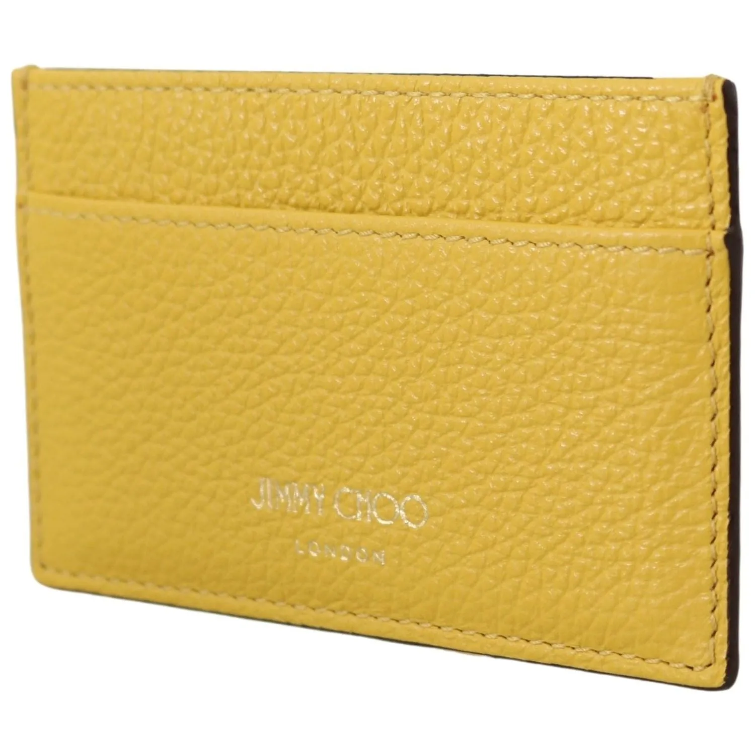 Jimmy Choo Sunshine Yellow Leather Card Holder