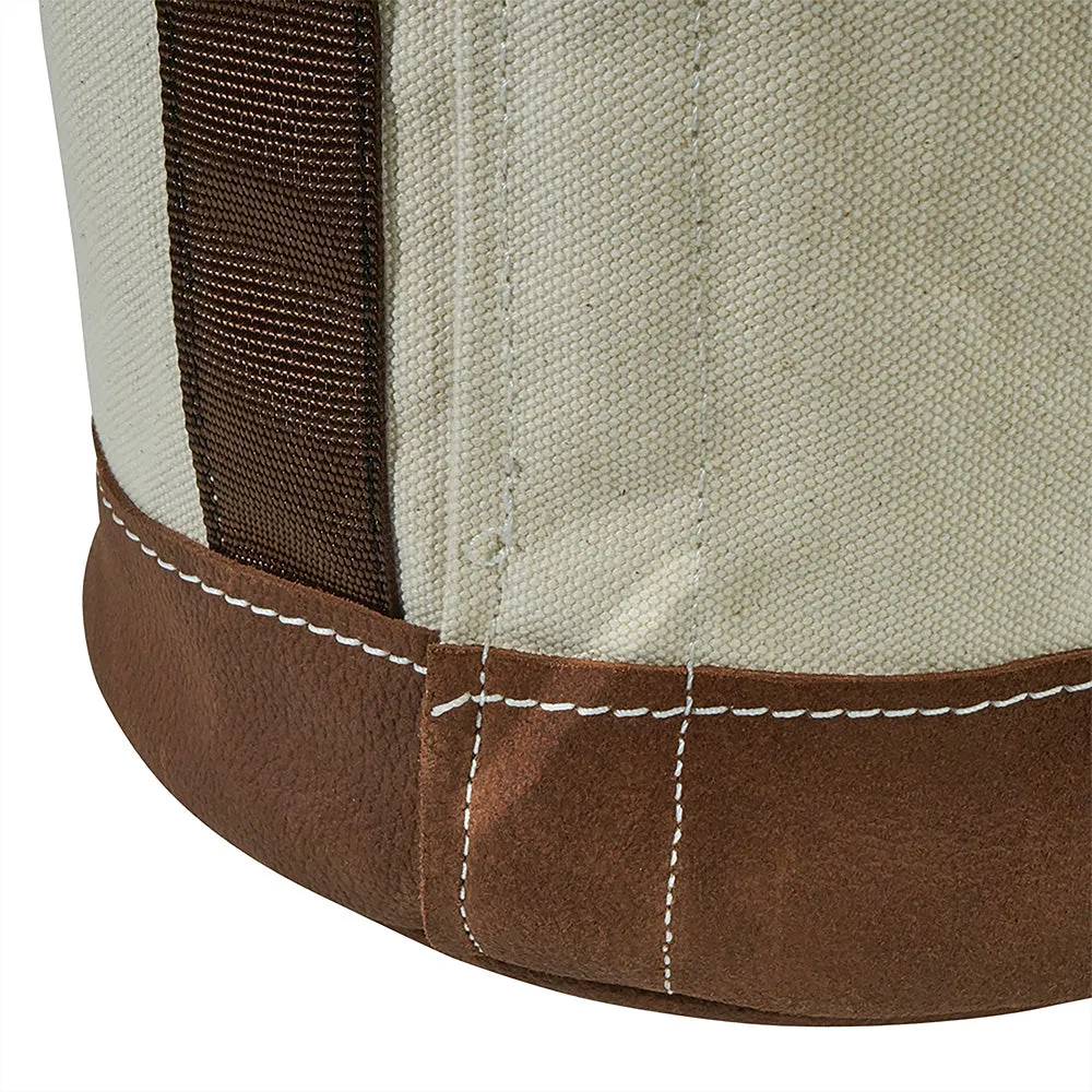 Klein Canvas Bucket Leather Bottom W/Swivel Snap - 5104S