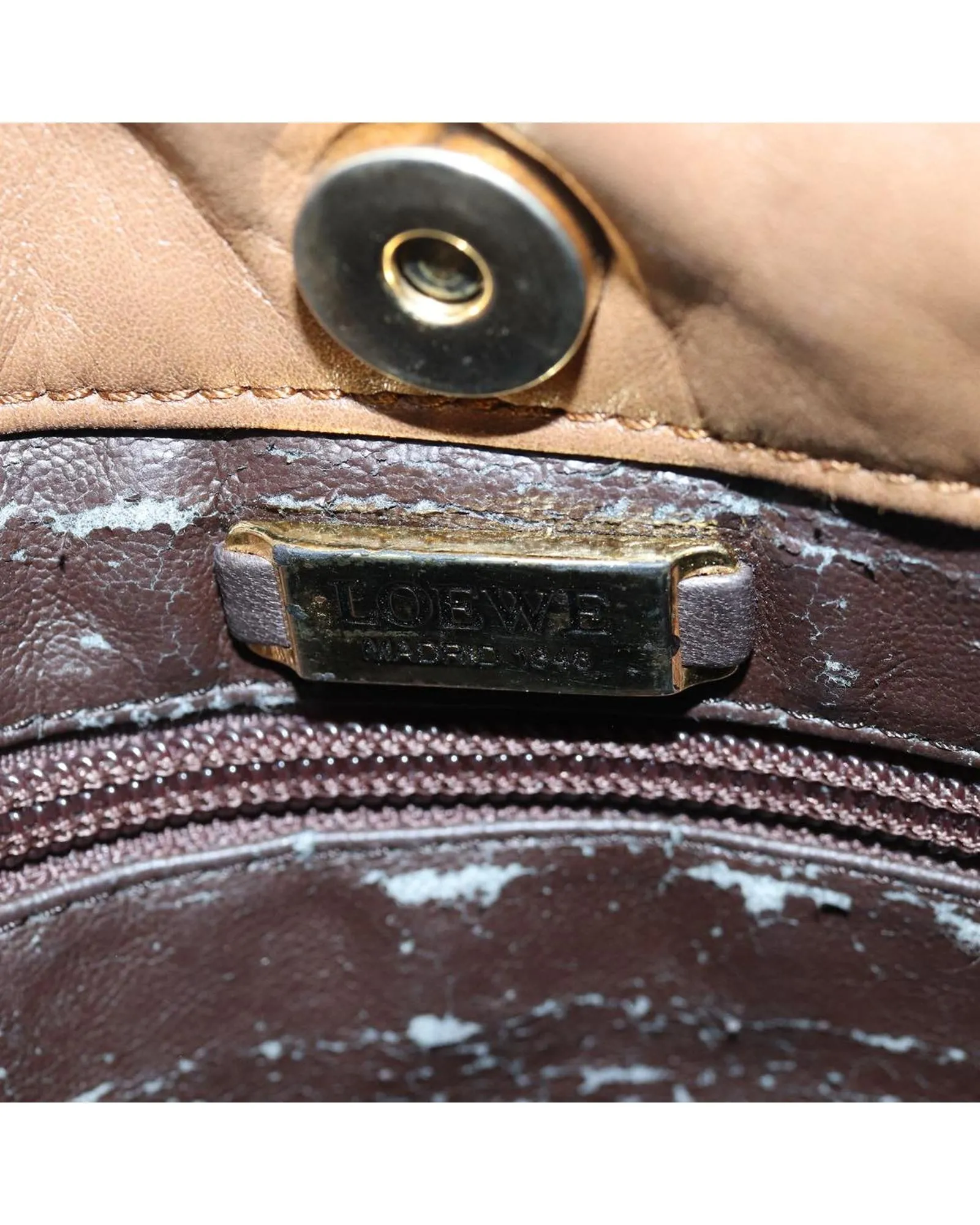 Leather Anagram Shoulder Bag with Adjustable Strap