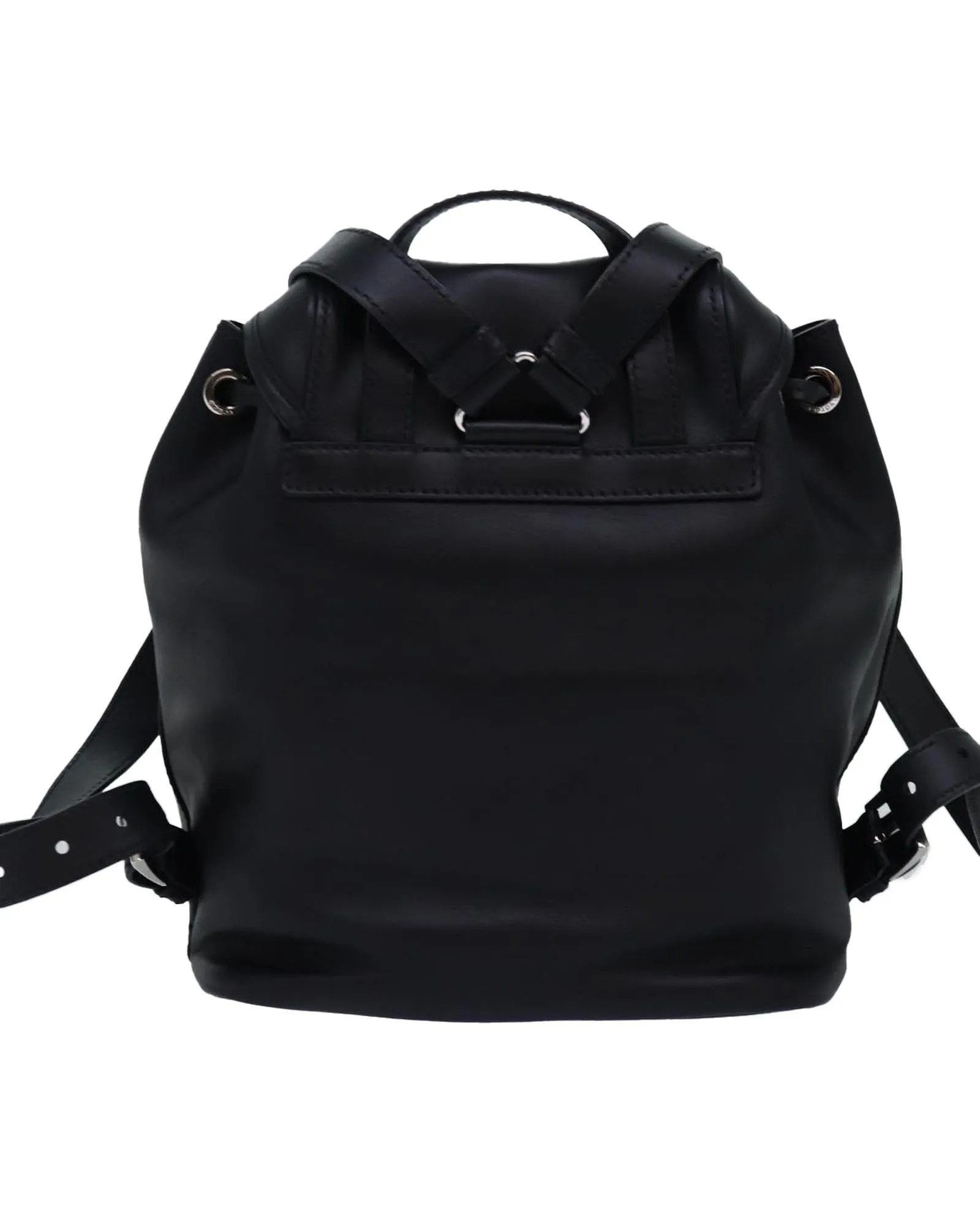 Leather Backpack in Black by Italian Designer