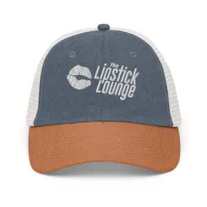 Lipstick Lounge White Logo Vintage Hat