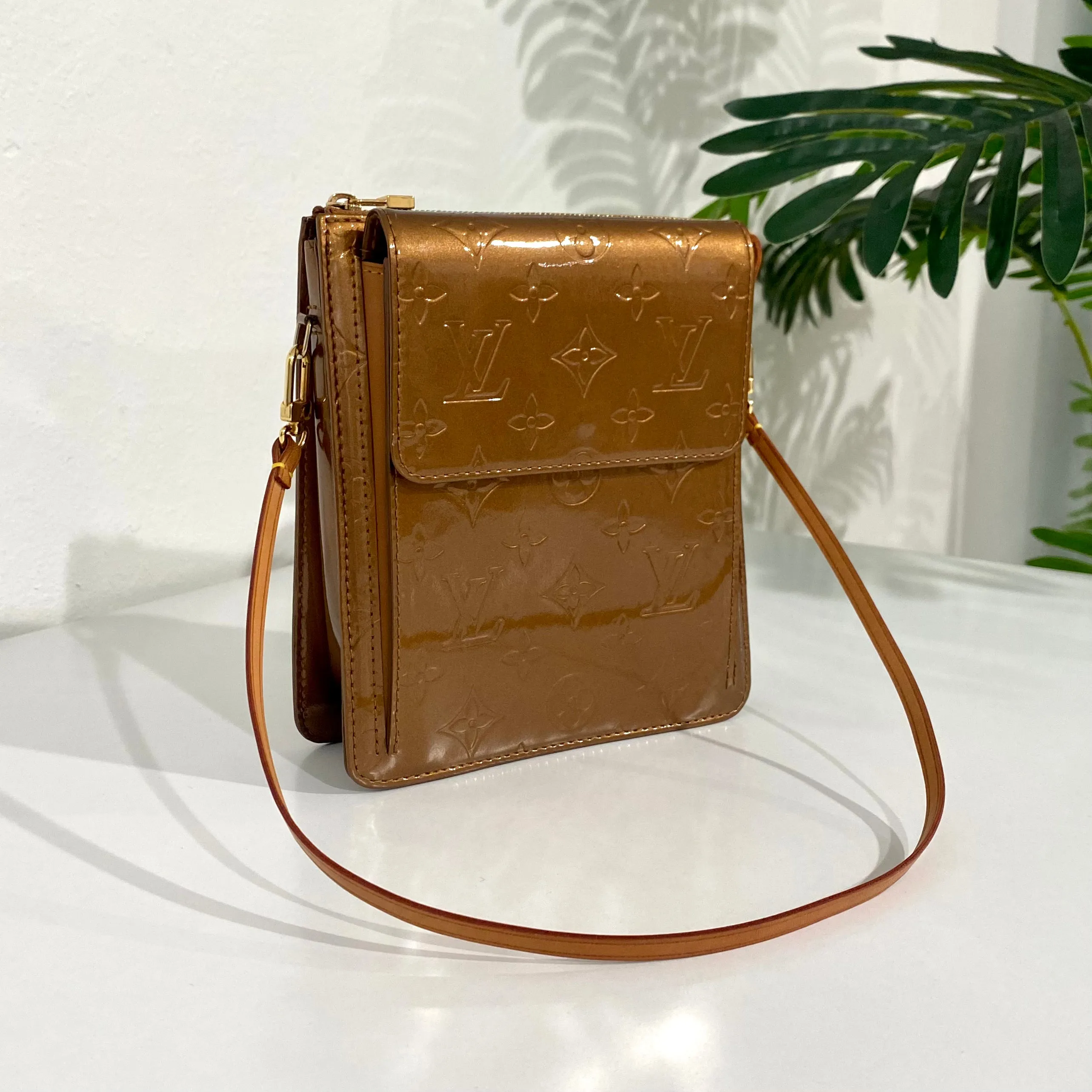 Louis Vuitton Brown Vernis Mott Bag