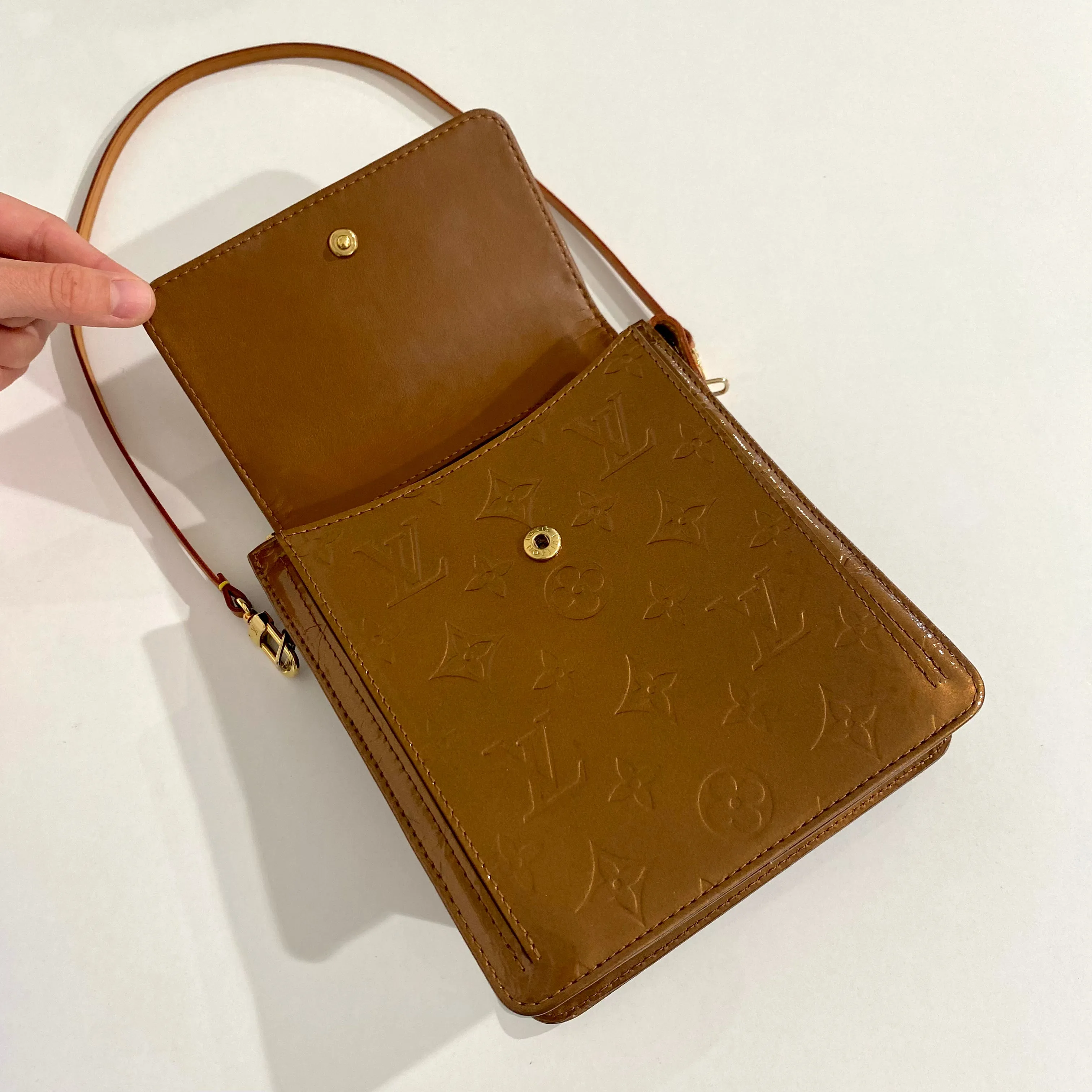 Louis Vuitton Brown Vernis Mott Bag