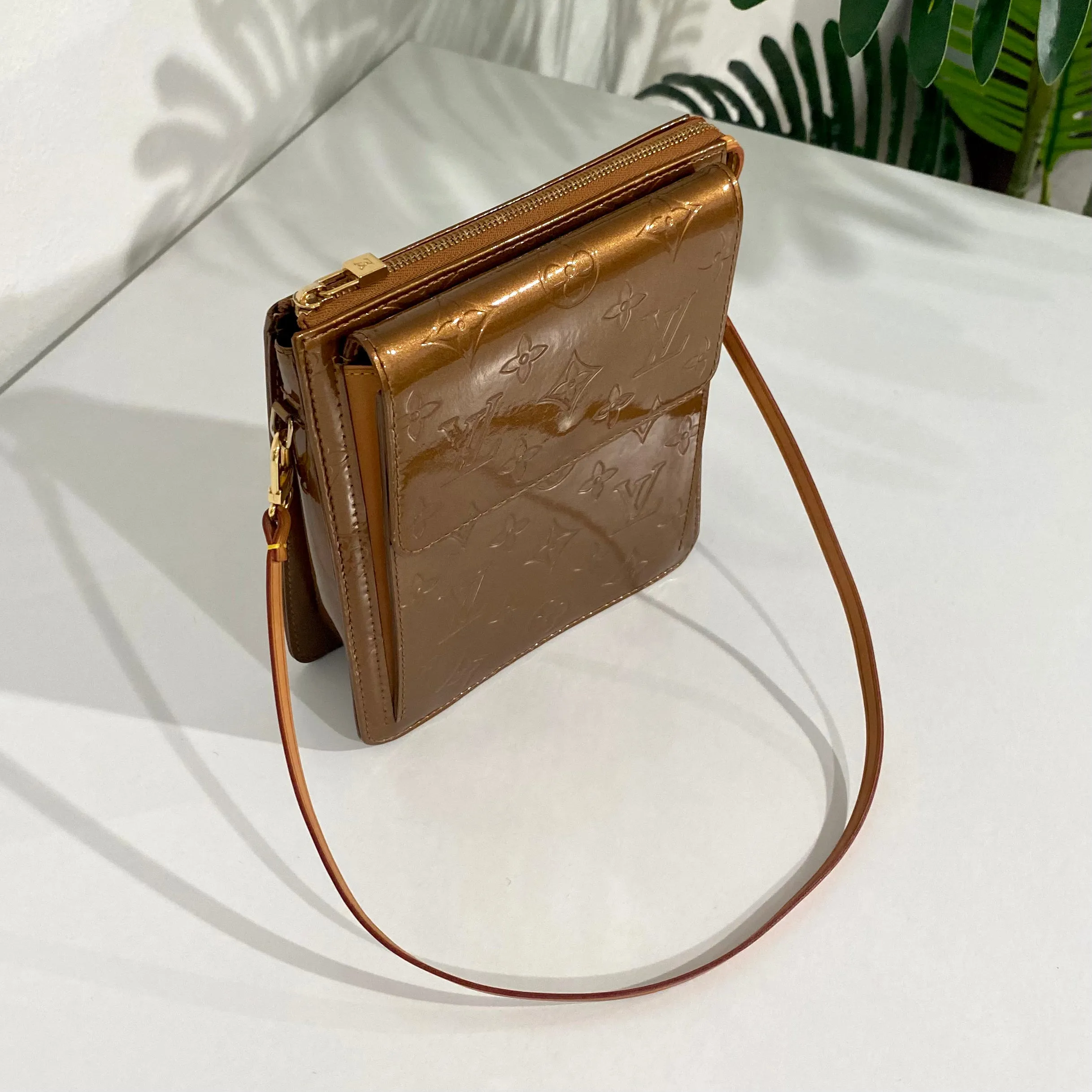 Louis Vuitton Brown Vernis Mott Bag