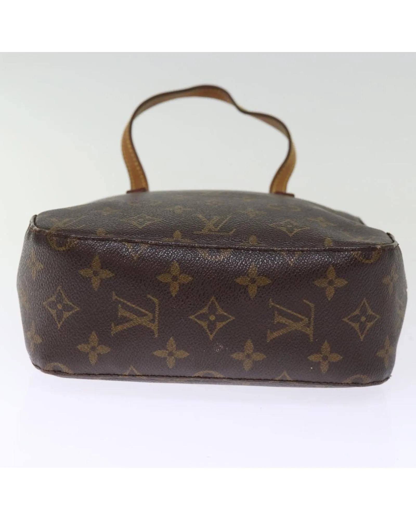 LOUIS VUITTON Mini Pochette Accessoires Monogram Canvas Brown Leather Handbag