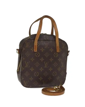 LOUIS VUITTON Mini Pochette Accessoires Monogram Canvas Brown Leather Handbag