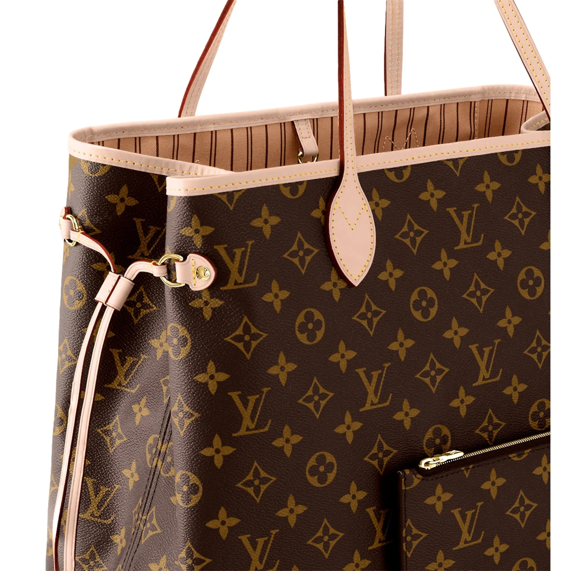 Louis Vuitton Neverfull Brown Tote Monogram Canvas MM