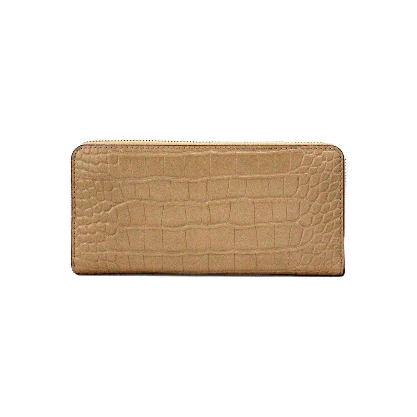 Michael Kors Jet Set Large Camel Animal Print Leather Continental Wrist Wallet