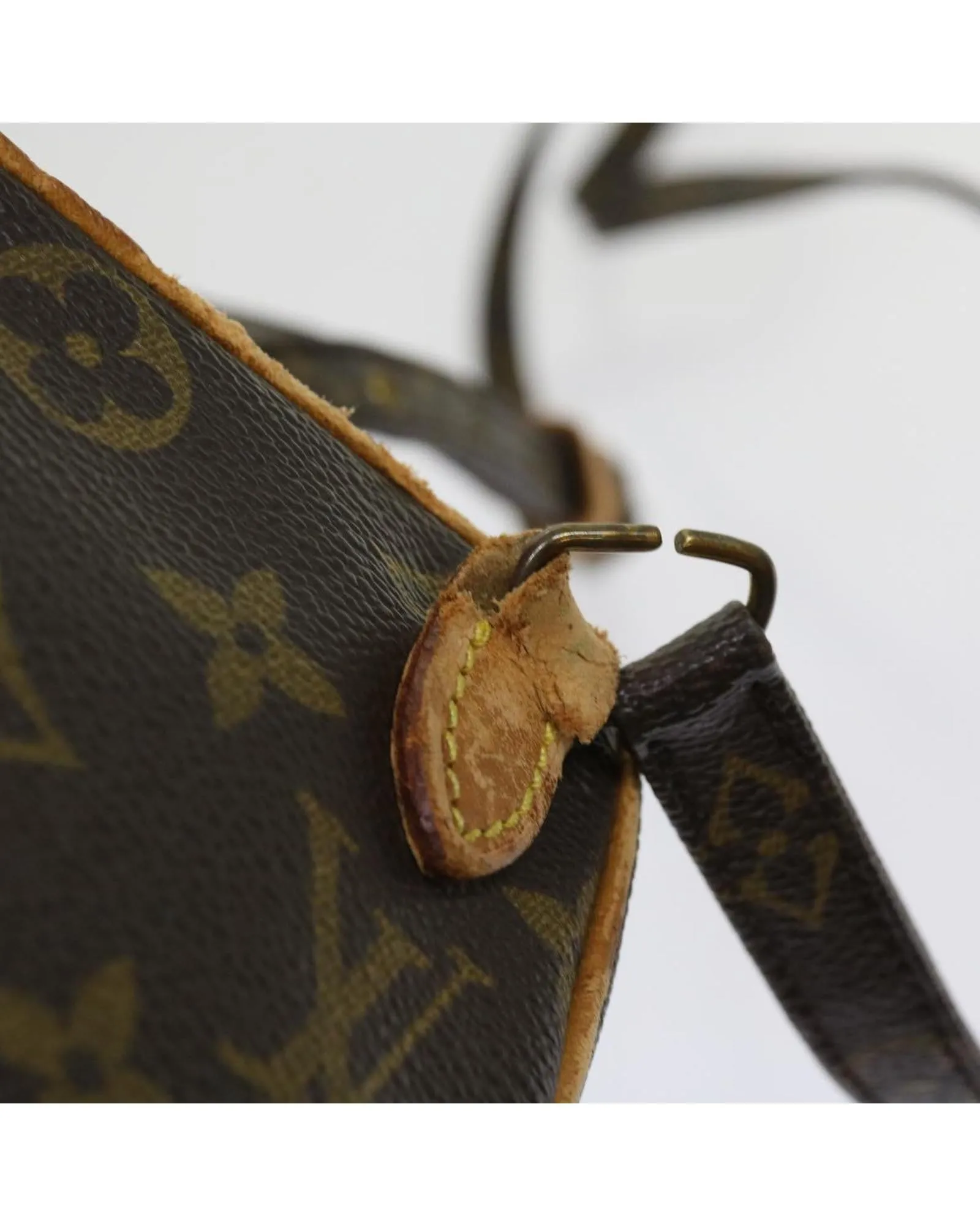 Mini Monogram Shoulder Bag with Long Strap and Gold-Toned Hardware