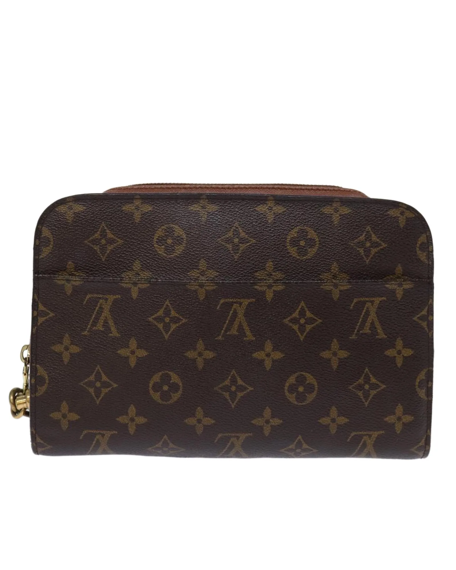 Monogram Canvas Clutch Bag with Accessories France-made (RANK: C)