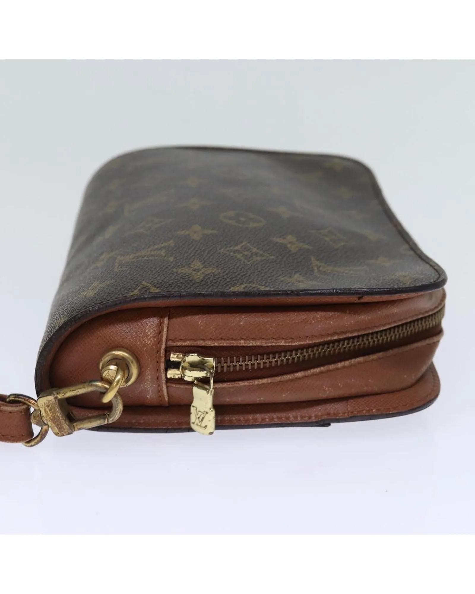 Monogram Canvas Clutch Bag with Accessories France-made (RANK: C)