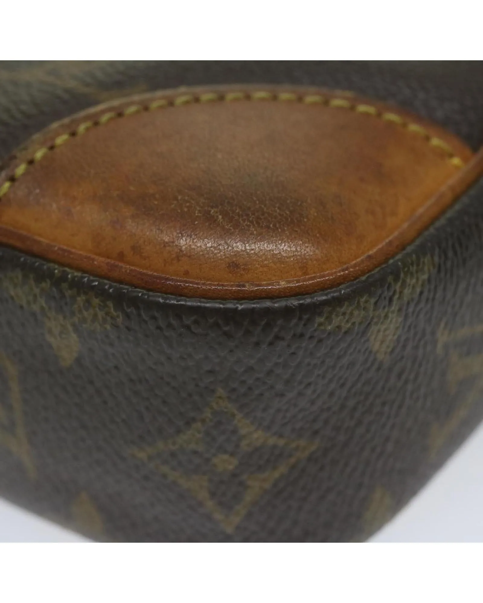 Monogram Canvas Clutch Bag with Dragonne Handle | C Condition