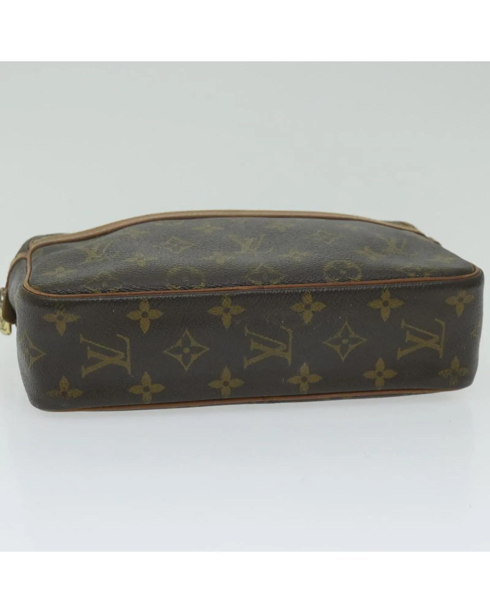 Monogram Canvas Clutch Bag with Scratches and Peeling France (ac2594)