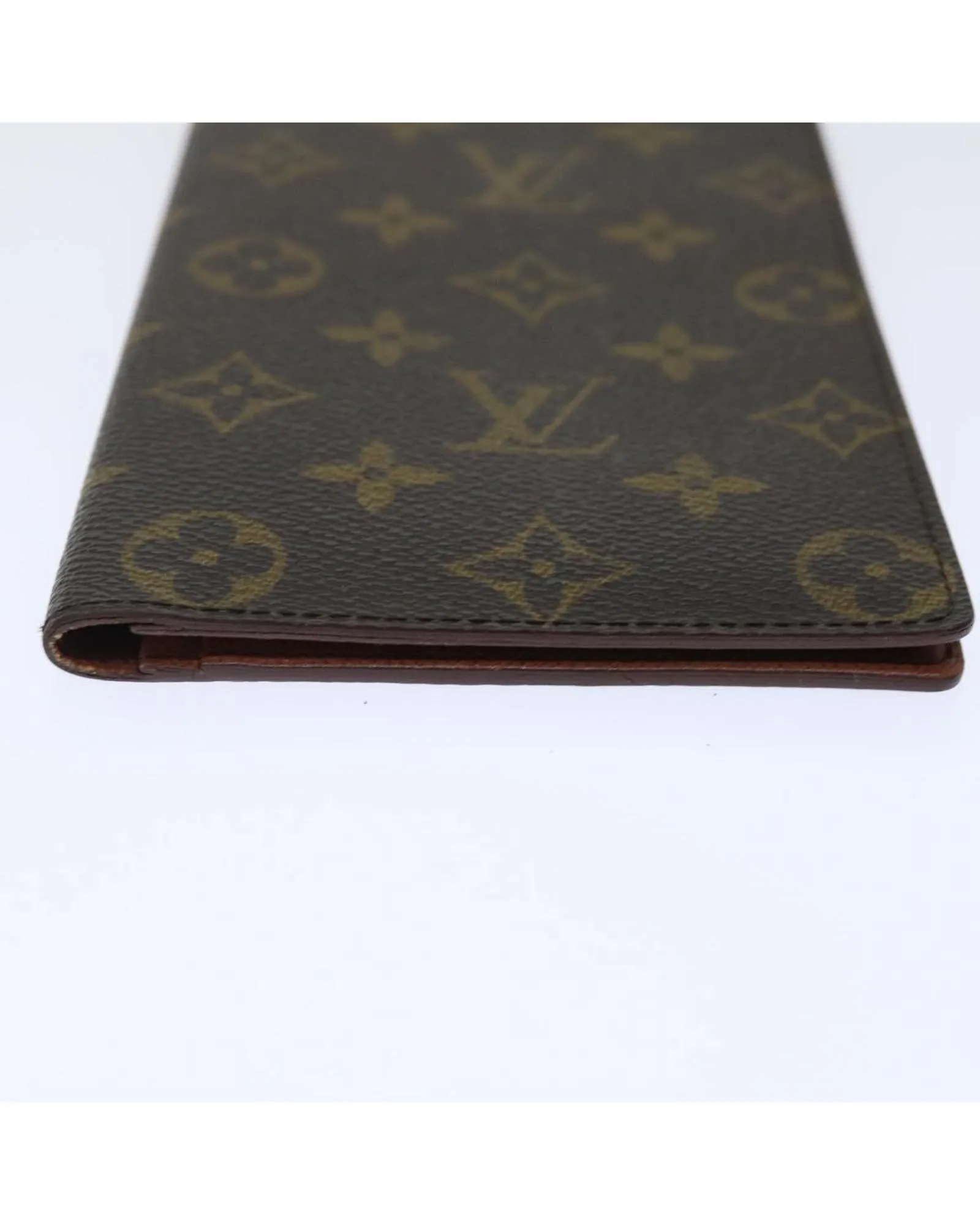 Monogram Canvas Long Credit Wallet with Multiple Card Slots and Pockets