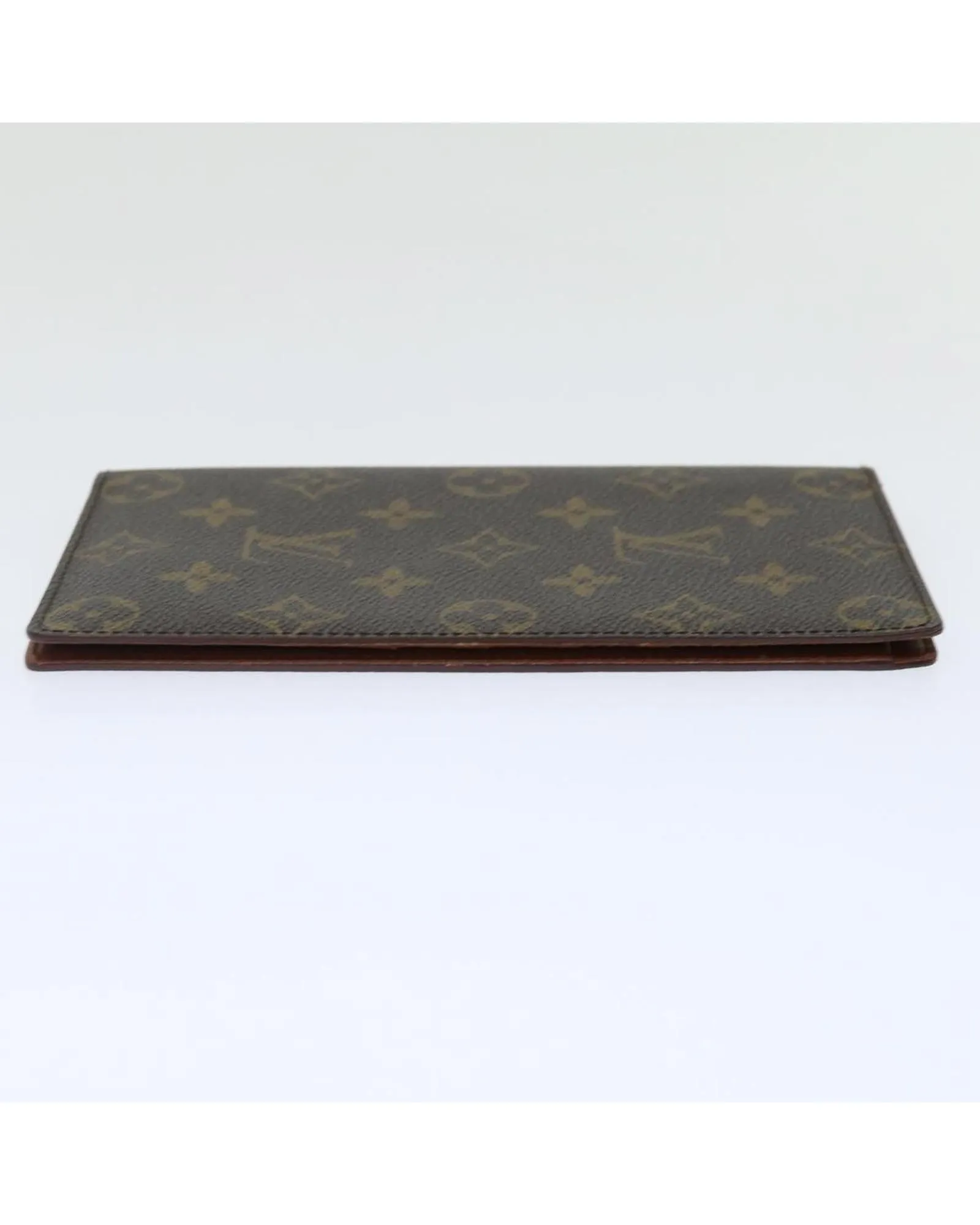 Monogram Canvas Long Credit Wallet with Multiple Card Slots and Pockets