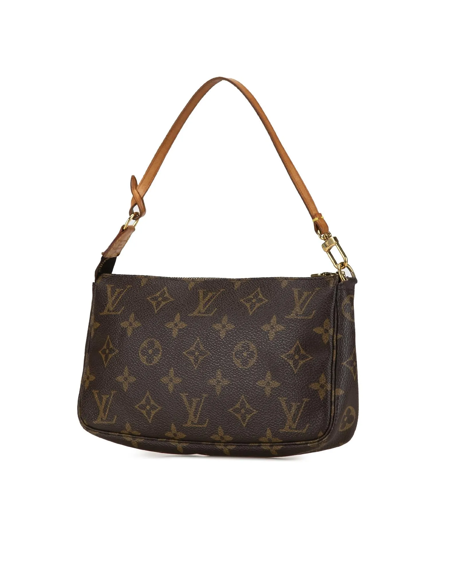 Monogram Canvas Pochette Accessoires with Vachetta Leather Strap