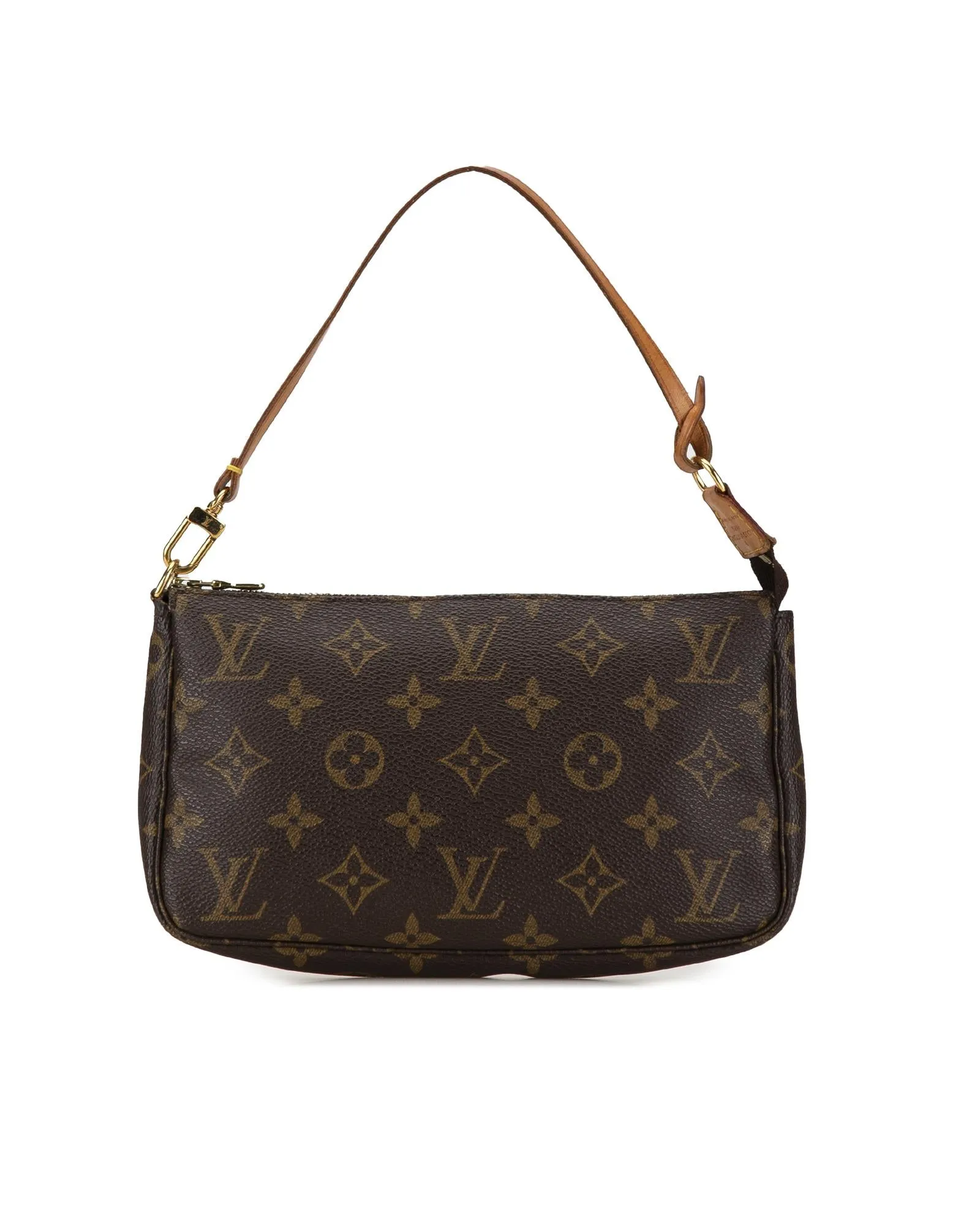 Monogram Canvas Pochette Accessoires with Vachetta Leather Strap