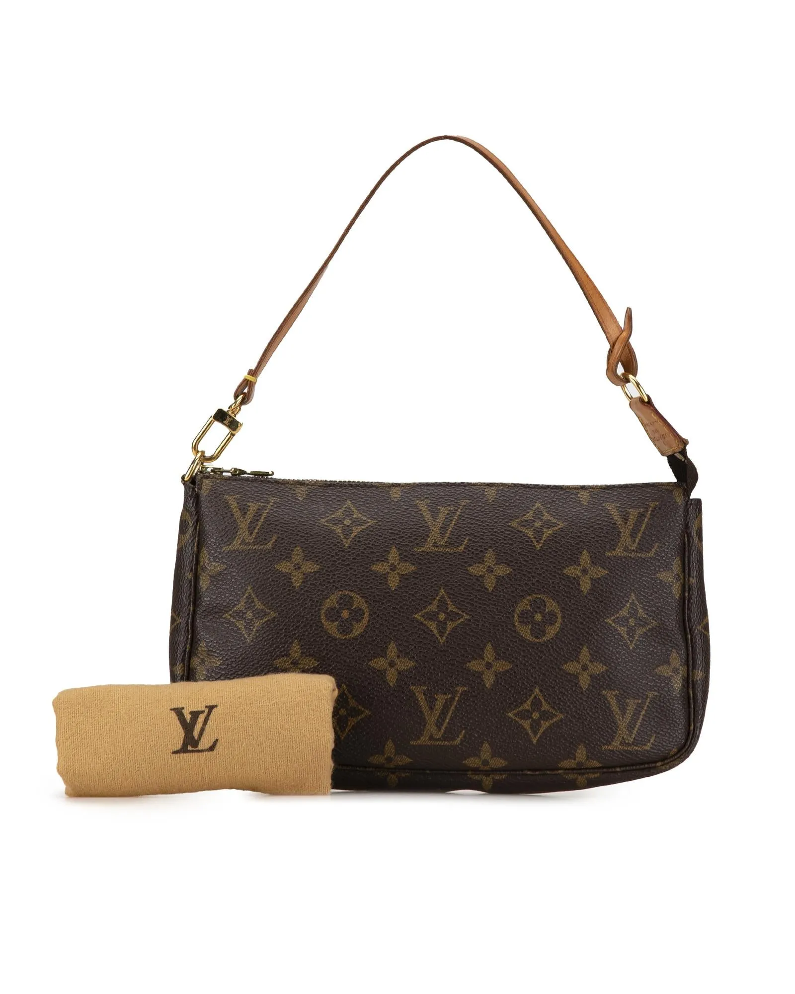 Monogram Canvas Pochette Accessoires with Vachetta Leather Strap