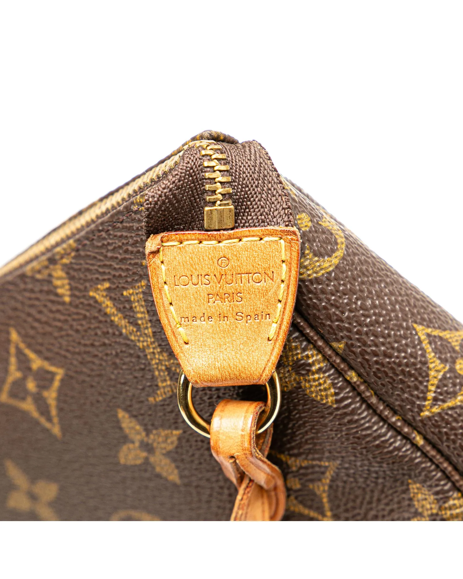 Monogram Canvas Pochette Accessoires with Vachetta Leather Strap