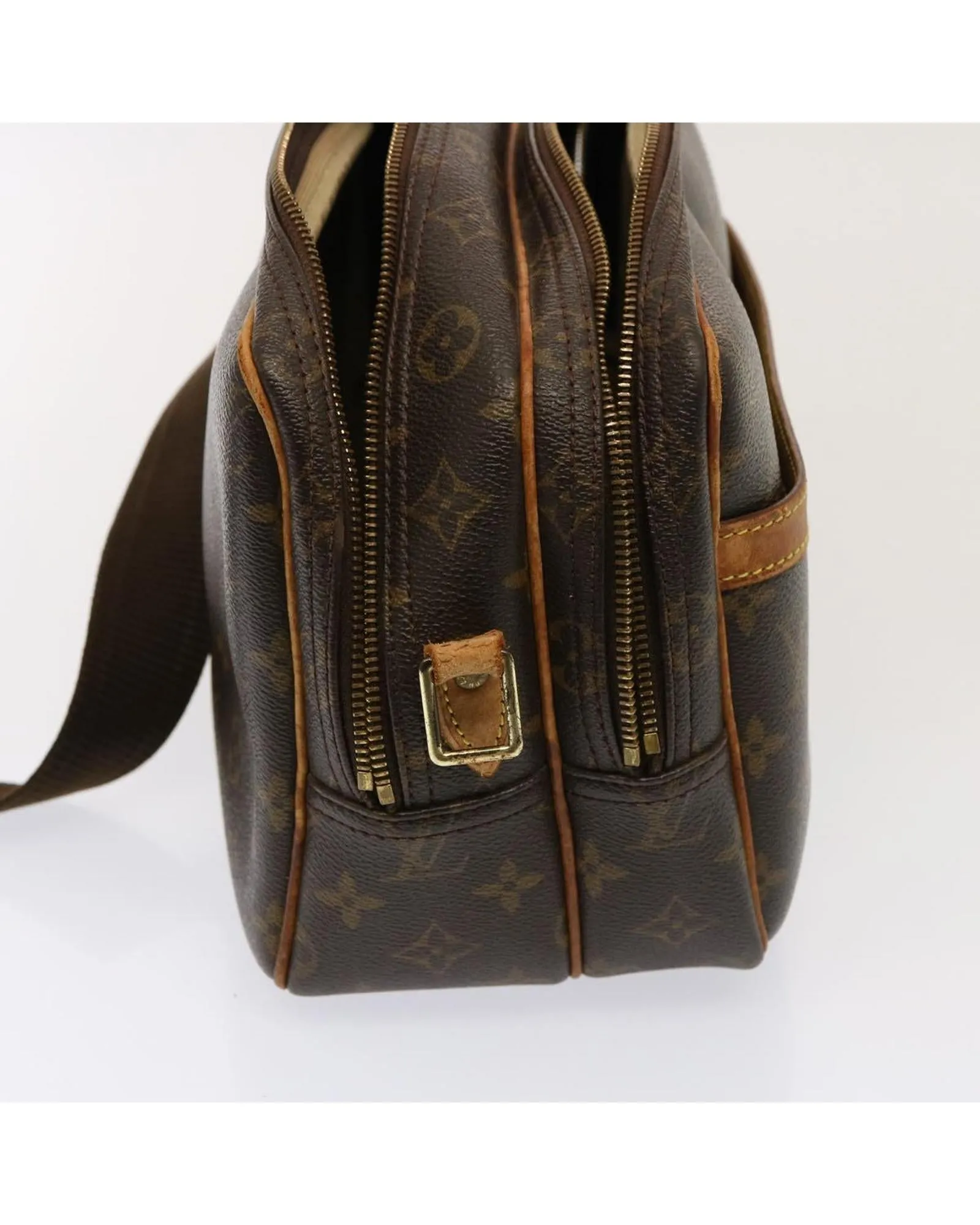 Monogram Canvas Reporter PM Shoulder Bag with Repaired Strap