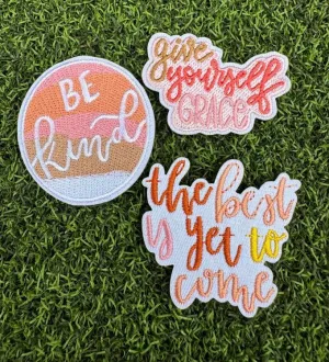 Motivational Iron On Patches