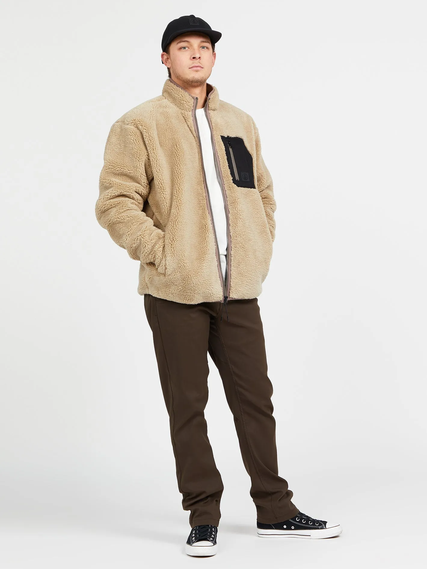 Muzzer Fuzzar Zip Jacket - Khaki