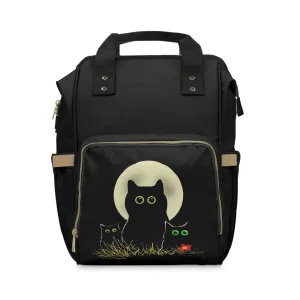 Night Cats Multifunctional Diaper Backpack Bag