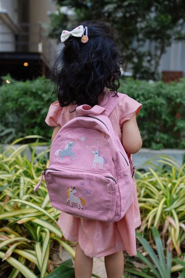 Organic Canvas Backpack | Space - Unicorn