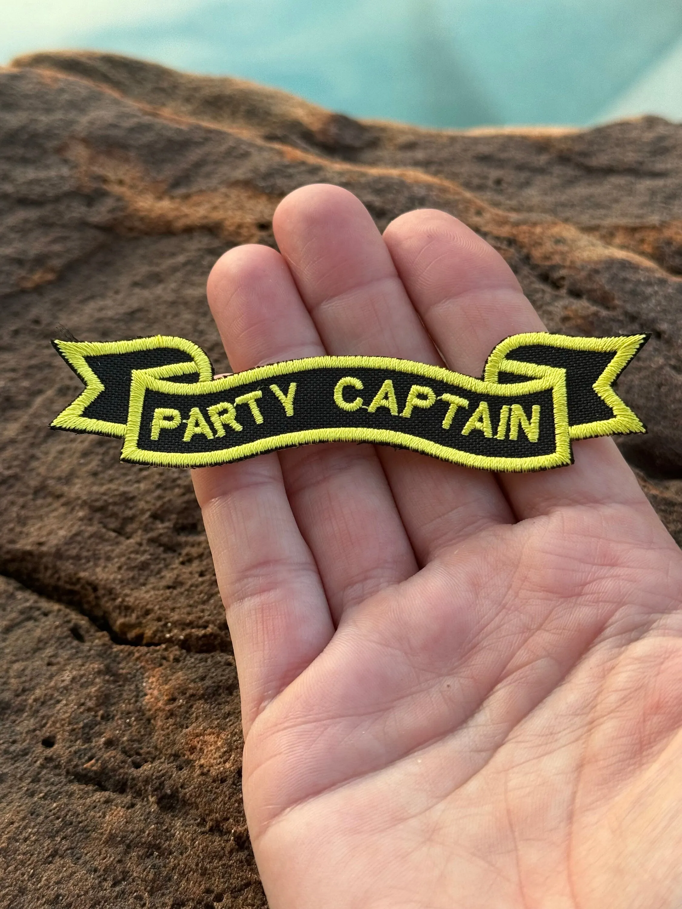 Party Captain Iron On Patch