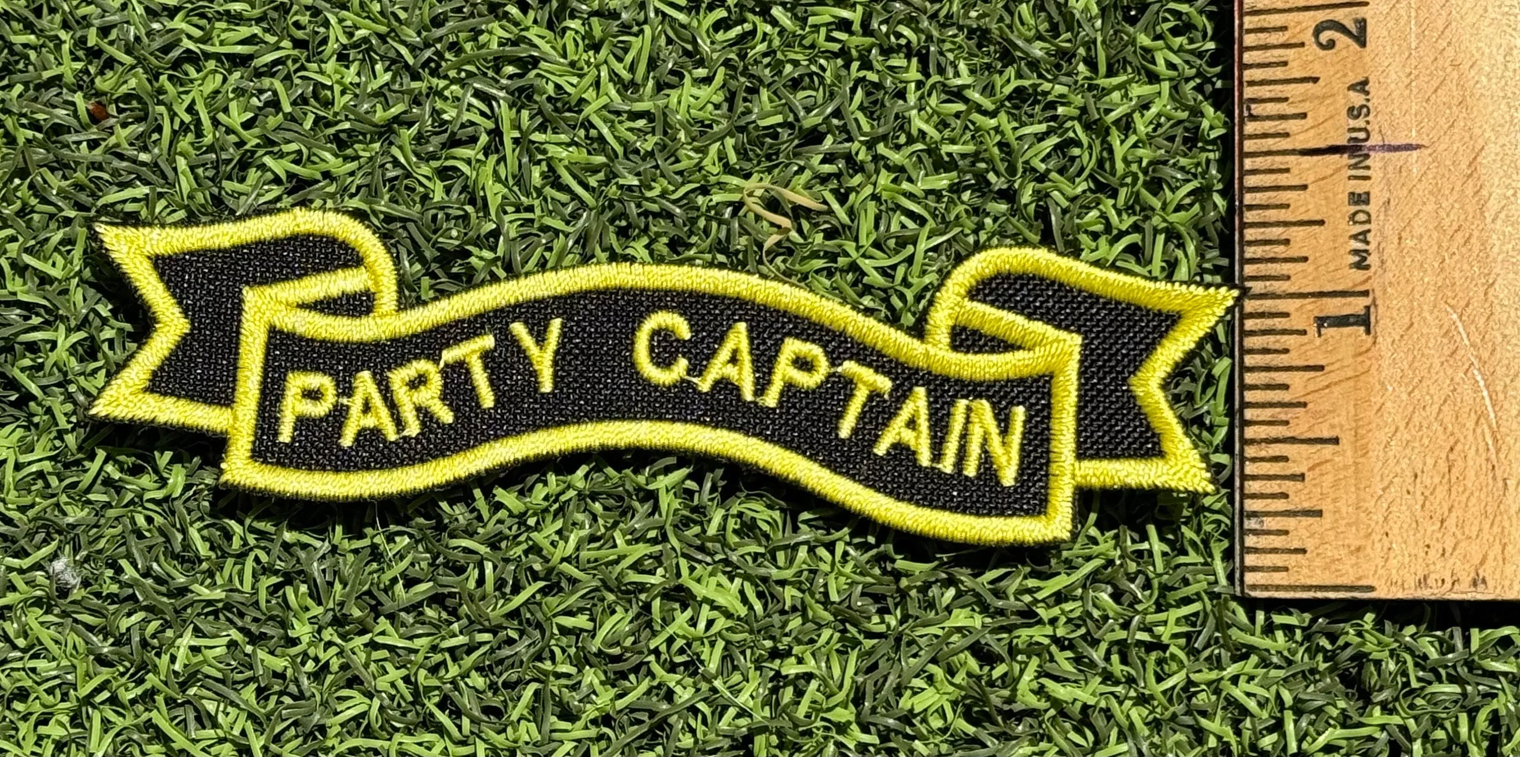 Party Captain Iron On Patch