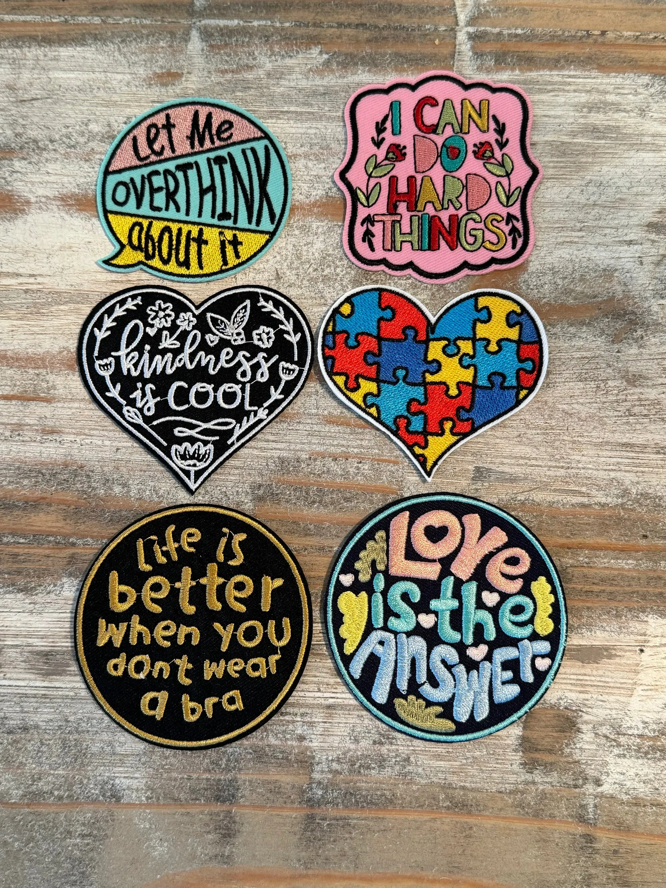 Phrases & Sayings Iron On Patches