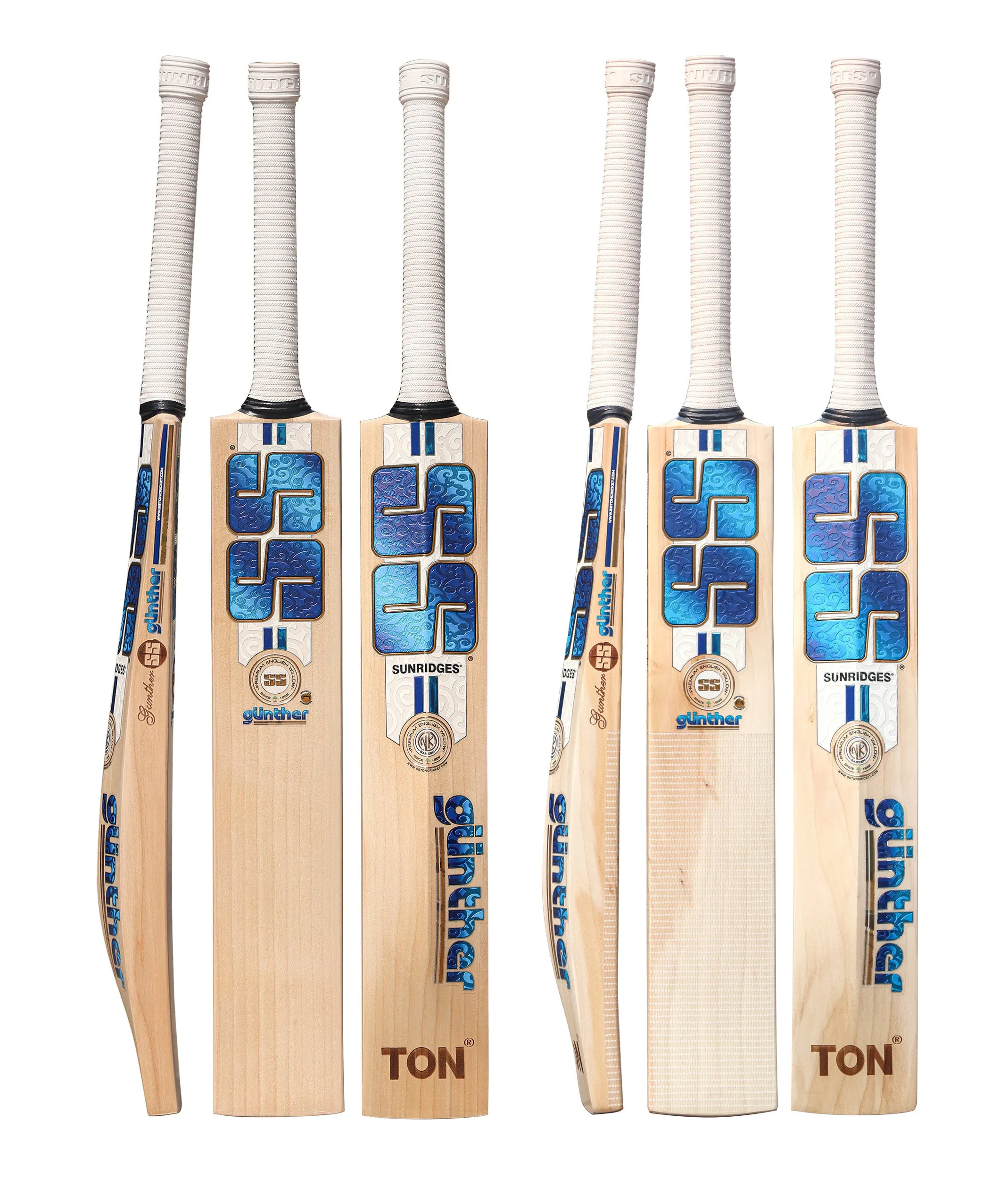 SS Gunther English Willow Cricket Bat – SH (Set of 2) | KIBI SPORTS