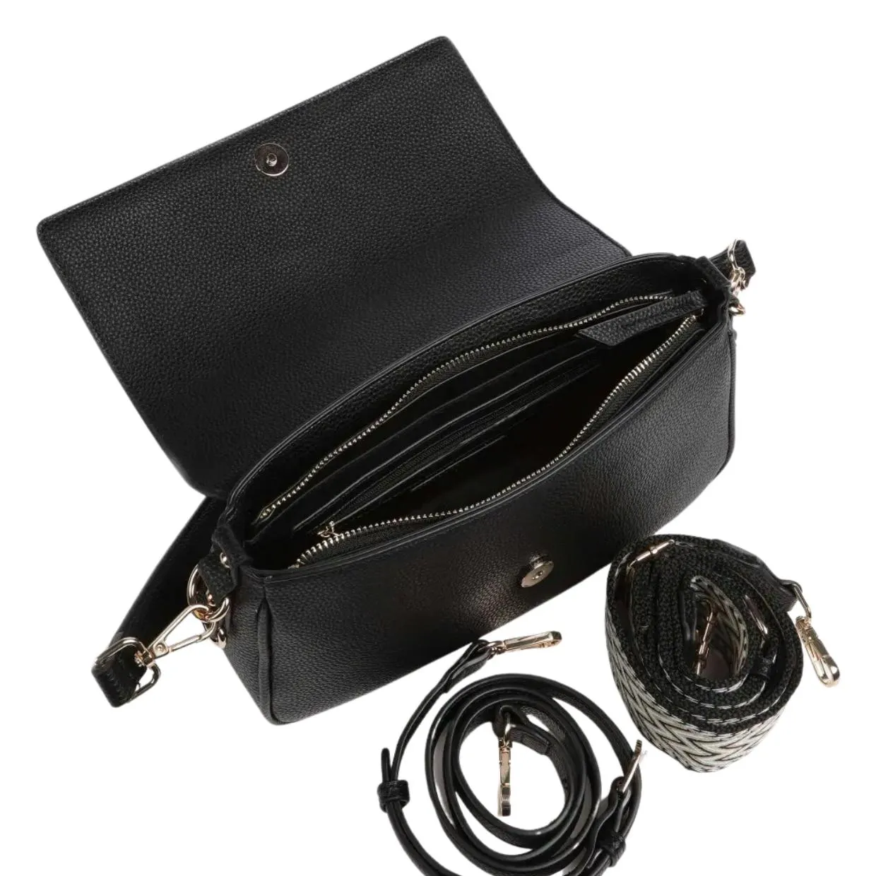 Valentino Bags Katong Black Crossbody Bag